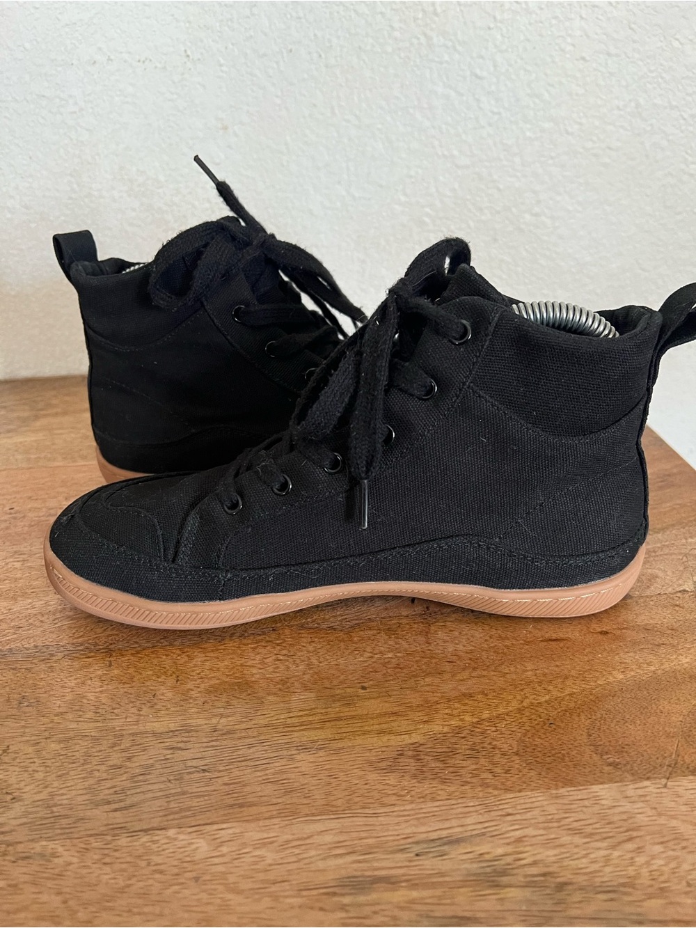 Rutsu Original Barefoot Sneakers High Black & Gum Size 8W - Picture 8 of 14